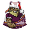 Queensland Maroons Women Racerback Singlet Ugly Knit Style For Christmas Game Fans