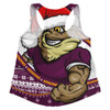 Queensland Maroons Women Racerback Singlet Ugly Knit Style For Christmas Game Fans