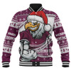 Manly Warringah Sea Eagles Baseball Jacket Ugly Knit Style For Christmas Game Fans