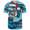 Cronulla-Sutherland Sharks Baseball Shirt Ugly Knit Style For Christmas Game Fans