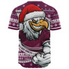 Manly Warringah Sea Eagles Baseball Shirt Ugly Knit Style For Christmas Game Fans