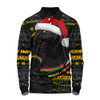 Penrith Panthers Long Sleeve Polo Shirt Ugly Knit Style For Christmas Game Fans