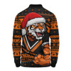 Wests Tigers Long Sleeve Polo Shirt Ugly Knit Style For Christmas Game Fans