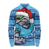 New South Wales Blues Long Sleeve Polo Shirt Ugly Knit Style For Christmas Game Fans