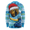 Gold Coast Titans Long Sleeve T-shirt Ugly Knit Style For Christmas Game Fans