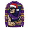 Melbourne Storm Long Sleeve T-shirt Ugly Knit Style For Christmas Game Fans