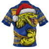 Parramatta Eels Zip Polo Shirt Ugly Knit Style For Christmas Game Fans