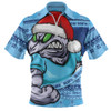New South Wales Blues Zip Polo Shirt Ugly Knit Style For Christmas Game Fans