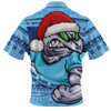 New South Wales Blues Zip Polo Shirt Ugly Knit Style For Christmas Game Fans