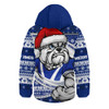 Canterbury-Bankstown Bulldogs Hooded Padded Jacket Ugly Knit Style For Christmas Game Fans