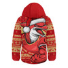 Redcliffe Dolphins Hooded Padded Jacket Ugly Knit Style For Christmas Game Fans
