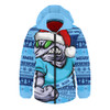 New South Wales Blues Hooded Padded Jacket Ugly Knit Style For Christmas Game Fans
