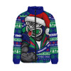 New Zealand Warriors Padded Jacket Ugly Knit Style For Christmas Game Fans