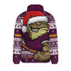 Queensland Maroons Padded Jacket Ugly Knit Style For Christmas Game Fans