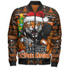 Wests Tigers Bomber Jacket Merry Christmas Game Day Knit Style Team Edition
