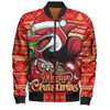 Redcliffe Dolphins Bomber Jacket Merry Christmas Game Day Knit Style Team Edition