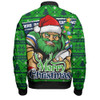 Canberra Raiders Bomber Jacket Merry Christmas Game Day Knit Style Team Edition