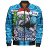 New South Wales Blues Bomber Jacket Merry Christmas Game Day Knit Style Team Edition New South Wales Blues Bomber Jacket Merry Christmas Game Day Knit Style Team Edition