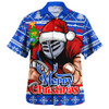 Newcastle Knights Hawaiian Shirt Merry Christmas Game Day Knit Style Team Edition