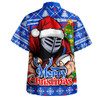 Newcastle Knights Hawaiian Shirt Merry Christmas Game Day Knit Style Team Edition