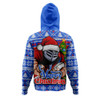 Newcastle Knights Hoodie Merry Christmas Game Day Knit Style Team Edition