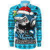 Cronulla-Sutherland Sharks Long Sleeve Shirt Merry Christmas Game Day Knit Style Team Edition Cronulla-Sutherland Sharks Long Sleeve Shirt Merry Christmas Game Day Knit Style Team Edition