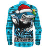 Cronulla-Sutherland Sharks Long Sleeve Shirt Merry Christmas Game Day Knit Style Team Edition Cronulla-Sutherland Sharks Long Sleeve Shirt Merry Christmas Game Day Knit Style Team Edition