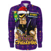 Melbourne Storm Long Sleeve Shirt Merry Christmas Game Day Knit Style Team Edition