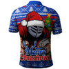 Newcastle Knights Polo Shirt Merry Christmas Game Day Knit Style Team Edition