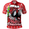 St. George Illawarra Dragons Polo Shirt Merry Christmas Game Day Knit Style Team Edition