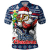 Sydney Roosters Polo Shirt Merry Christmas Game Day Knit Style Team Edition