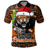 Wests Tigers Polo Shirt Merry Christmas Game Day Knit Style Team Edition