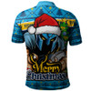 Gold Coast Titans Polo Shirt Merry Christmas Game Day Knit Style Team Edition