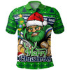 Canberra Raiders Polo Shirt Merry Christmas Game Day Knit Style Team Edition