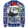 Canterbury-Bankstown Bulldogs Sweatshirt Merry Christmas Game Day Knit Style Team Edition Canterbury-Bankstown Bulldogs Sweatshirt Merry Christmas Game Day Knit Style Team Edition