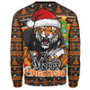 Wests Tigers Sweatshirt Merry Christmas Game Day Knit Style Team Edition