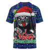 New Zealand Warriors T-Shirt Merry Christmas Game Day Knit Style Team Edition
