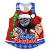 Newcastle Knights Women Racerback Singlet Merry Christmas Game Day Knit Style Team Edition