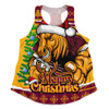 Brisbane Broncos Women Racerback Singlet Merry Christmas Game Day Knit Style Team Edition