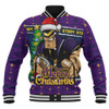 Melbourne Storm Baseball Jacket Merry Christmas Game Day Knit Style Team Edition