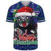 New Zealand Warriors Baseball Shirt Merry Christmas Game Day Knit Style Team Edition