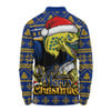 Parramatta Eels Long Sleeve Polo Shirt Merry Christmas Game Day Knit Style Team Edition