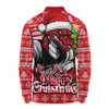 St. George Illawarra Dragons Long Sleeve Polo Shirt Merry Christmas Game Day Knit Style Team Edition