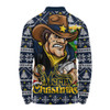 North Queensland Cowboys Long Sleeve Polo Shirt Merry Christmas Game Day Knit Style Team Edition