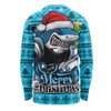 Cronulla-Sutherland Sharks Long Sleeve T-shirt Merry Christmas Game Day Knit Style Team Edition
