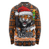 Wests Tigers Long Sleeve T-shirt Merry Christmas Game Day Knit Style Team Edition Wests Tigers Long Sleeve T-shirt Merry Christmas Game Day Knit Style Team Edition