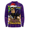 Melbourne Storm Long Sleeve T-shirt Merry Christmas Game Day Knit Style Team Edition