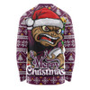 Queensland Maroons Long Sleeve T-shirt Merry Christmas Game Day Knit Style Team Edition
