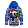 Newcastle Knights Hooded Padded Jacket Merry Christmas Game Day Knit Style Team Edition Newcastle Knights Hooded Padded Jacket Merry Christmas Game Day Knit Style Team Edition