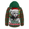 South Sydney Rabbitohs Hooded Padded Jacket Merry Christmas Game Day Knit Style Team Edition